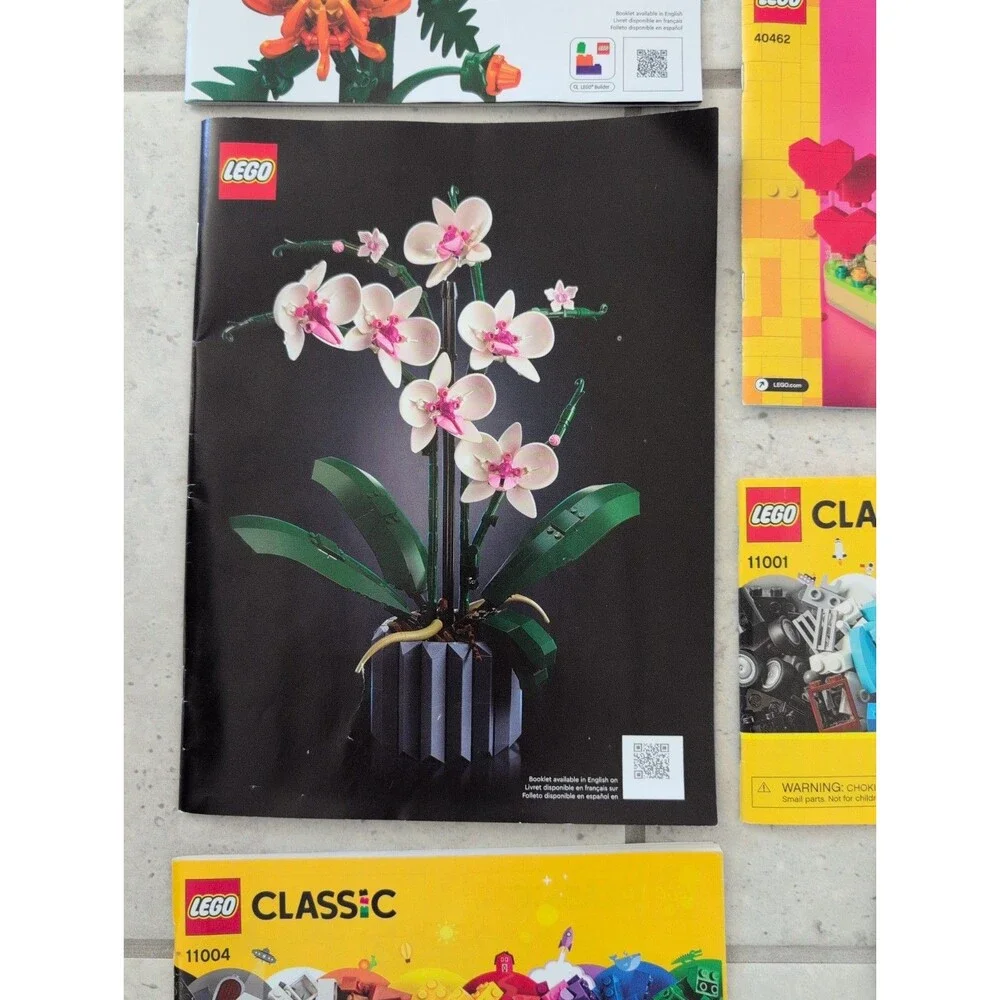 Random Lot Lego Flowers, Holiday, Disney, Classic, INSTRUCTIONS ONLY set of 13